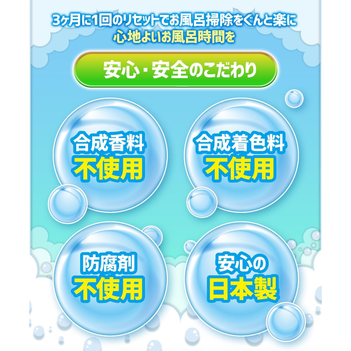 カビンヌ 風呂釜洗浄剤 ドバピカ つけ置きタイプ 2回分 半年分